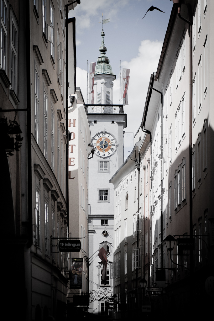 Salzbourg - En ligne de mire... un clocher.