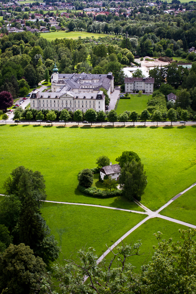 Forteresse Hohensalzburg - Vue sur le hans-donnenberg-park.